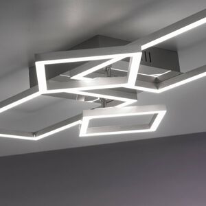 Stropné LED svetlo Iven, štyri rámy, otočné