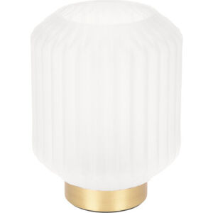 Stolná LED lampa Coria biela, 13 x 17 cm