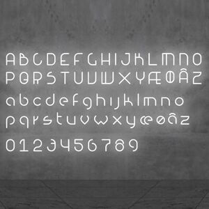 Artemide Alphabet of Light malé písmeno na stenu f